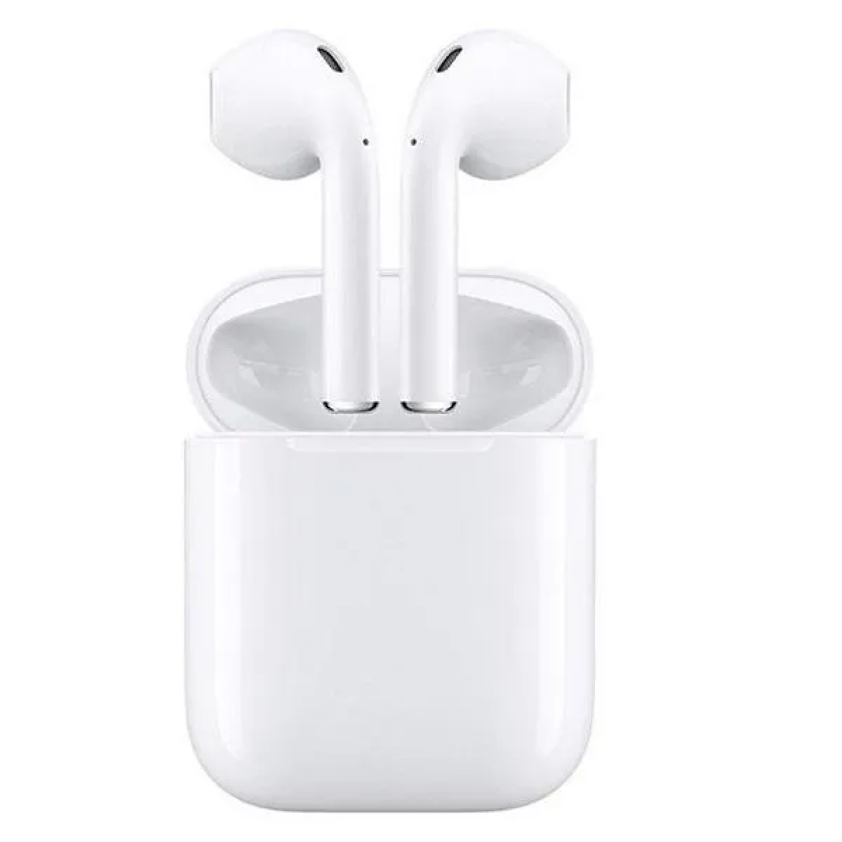 Ασύρματα Ακουστικά Earbuds Bluetooth v5 i12 TWS Wireless Touch, σε λευκό χρώμα