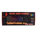 Gaming σετ πληκτρολόγιο USB με Backlight Φωτισμό RGB και ποντίκι Weibo WB-520