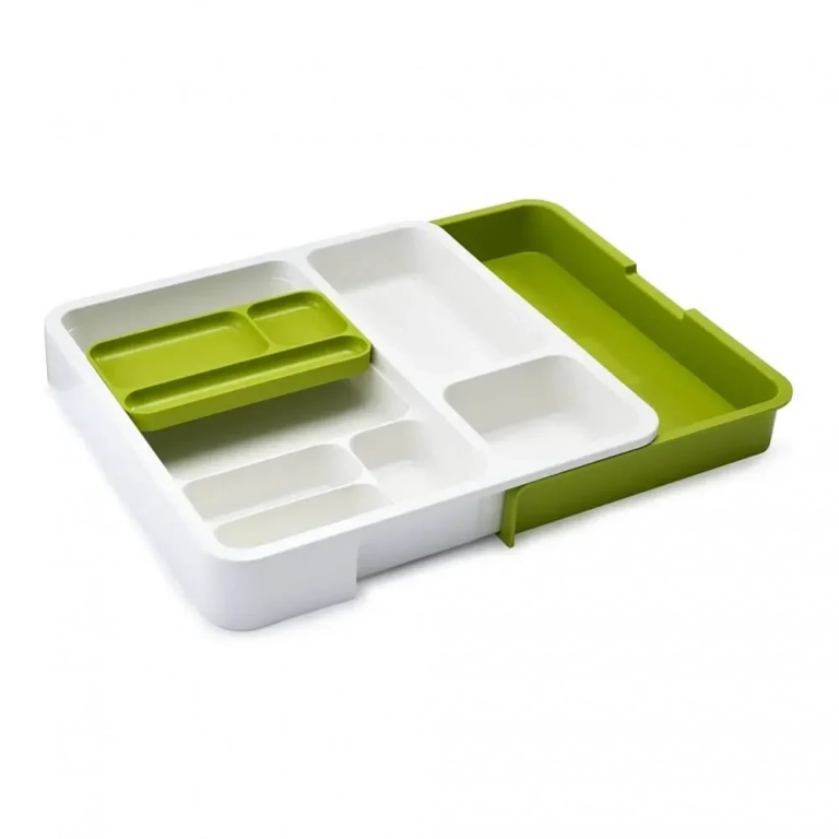 Θήκη Οργάνωσης Συρταριού Super Drawer Store Expandable Drawer Organizer Σε Πράσινο Χρώμα