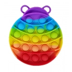Push Pop It Bubble Fidget Toy Stress Reliever Rainbow Colours Μέλισσα