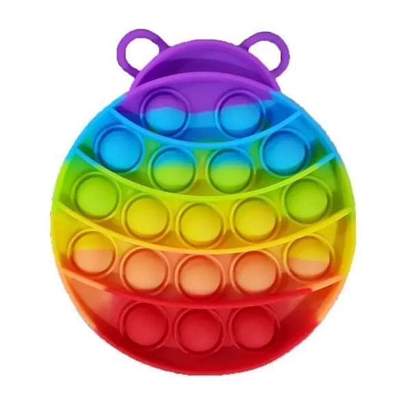 Push Pop It Bubble Fidget Toy Stress Reliever Rainbow Colours Μέλισσα