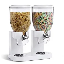 Διανομέας Δημητριακών Double Cereal Dispenser 2x500ml (GV-901) Λευκό