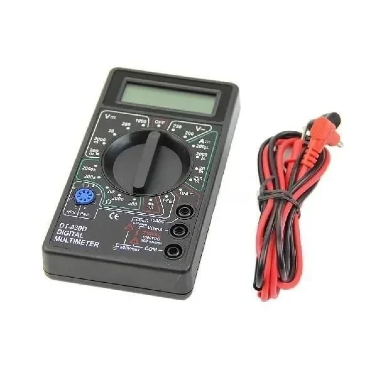 DT-830D Ψηφιακό Πολύμετρο με Μέτρηση AC / DC / Αντίστασης Μαύρο