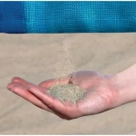 Έξυπνη Ψάθα Παραλίας 200x200cm - Sand Leakage Beach Mat-Sand Free Mat, σε γαλάζιο χρώμα