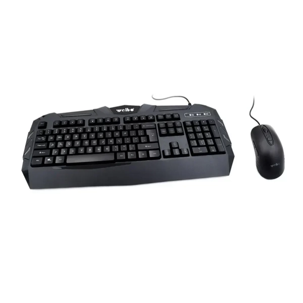 Gaming σετ πληκτρολόγιο USB με Backlight Φωτισμό RGB και ποντίκι Weibo WB-520