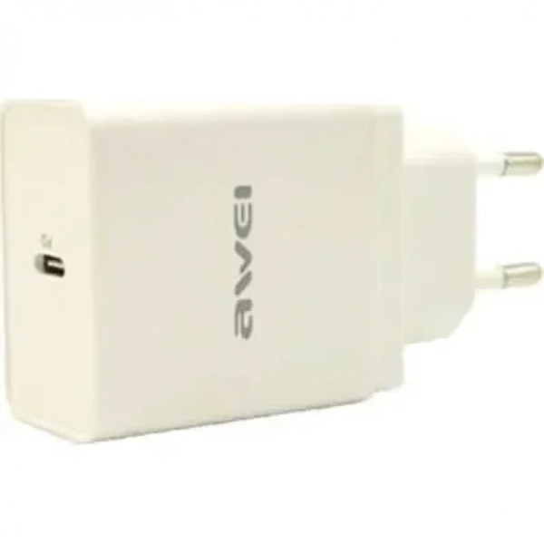 Φορτιστής USB-C Wall Charger Awei C-811, σε λευκό χρώμα
