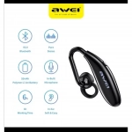 Ασύρματα Ακουστικά Bluetooth Awei N5 με Μικρόφωνο και Έλεγχο Έντασης Ήχου Κλήσης, σε μαύρο χρώμα