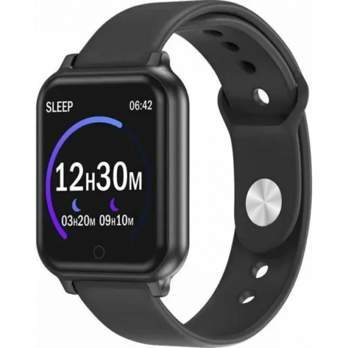 Smartwatch Bracelet T70 Fitness Tracker με Bluetooth, Μετρητή Καρδιακών Παλμών, Καταγραφή Βημάτων και Ύπνου (Μαύρο)