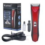 Kemei KM-025 Επαναφορτιζόμενη Κουρευτική Μηχανή Κόκκινηc