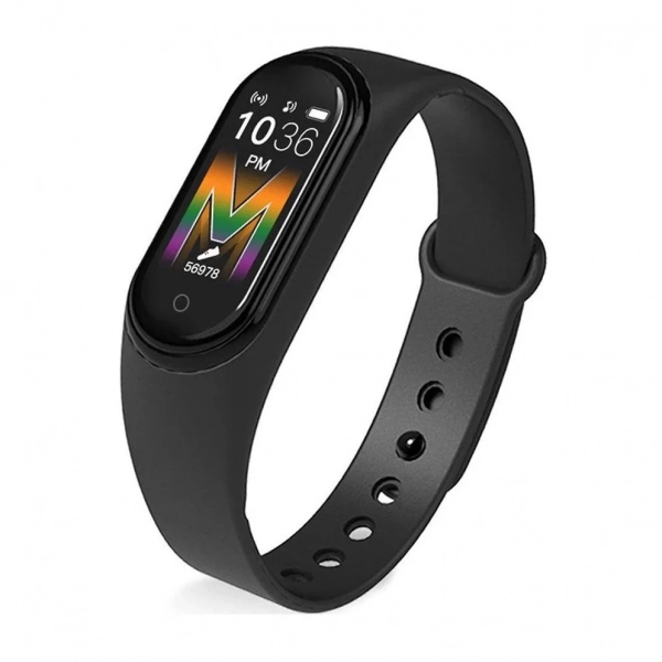 Smartwatch bracelet ρολόι M5 με Bluetooth με Καταγραφή Βημάτων, Ύπνου, Καρδιακών παλμών (Μαύρο)