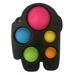Push Pop It Bubble Fidget Toy Stress Reliever Ρομπότ ΜΑΥΡΟ