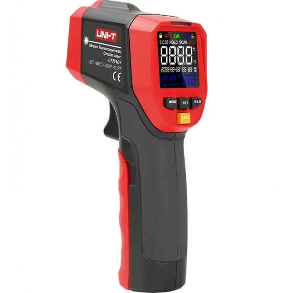 Ψηφιακό Θερμόμετρο Υπερύθρων, με Διπλό Laser, -32℃ έως 600℃, Uni-T UT301D+