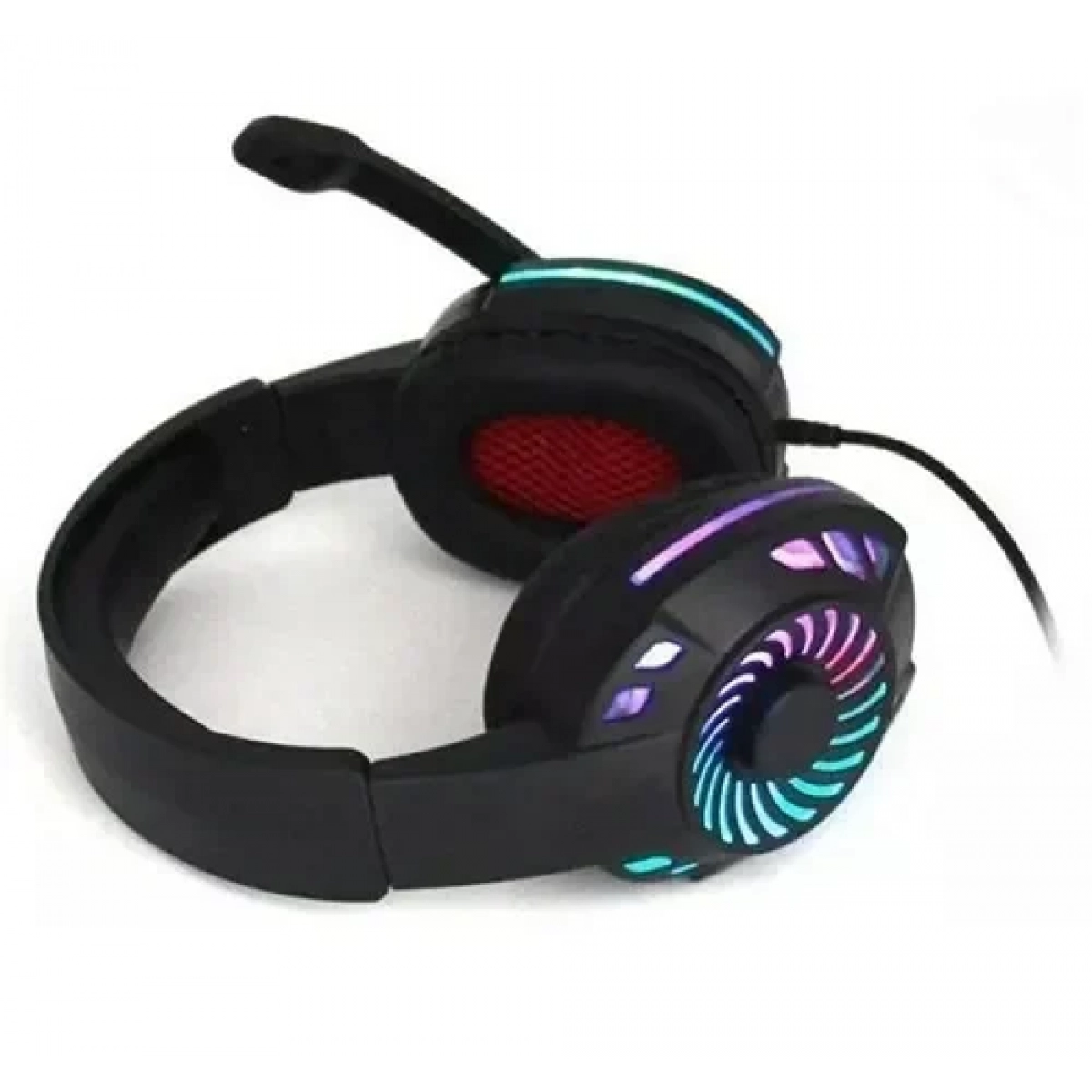 Ενσύρματα Stereo Ακουστικά Gaming KOMC KM666 με Μικρόφωνο, σε μαύρο χρώμα