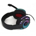 Ενσύρματα Stereo Ακουστικά Gaming KOMC KM666 με Μικρόφωνο, σε μαύρο χρώμα