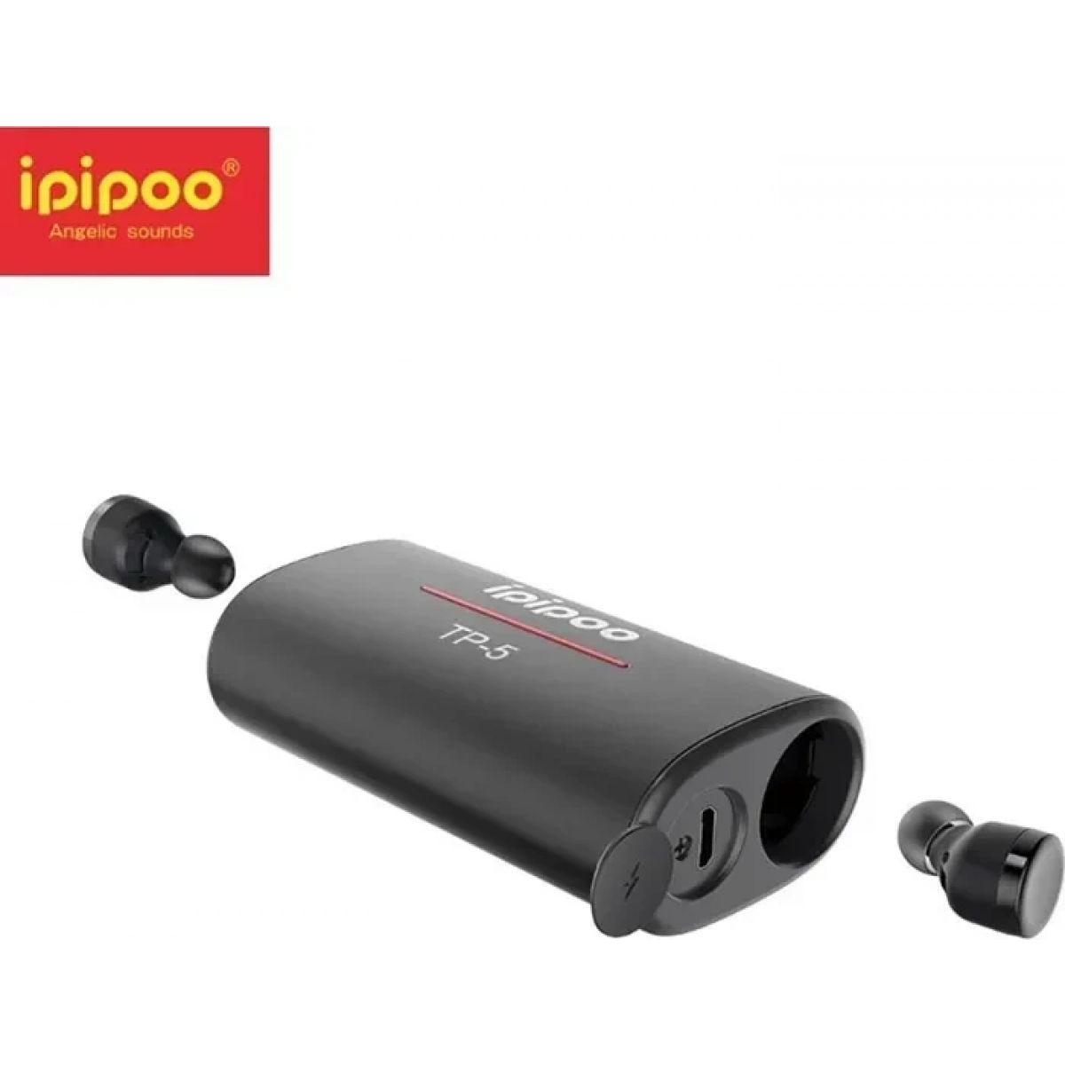 Ασύρματα Ακουστικά Handsfree Bluetooth Ipipoo TP-5 In-ear, σε μαύρο χρώμα