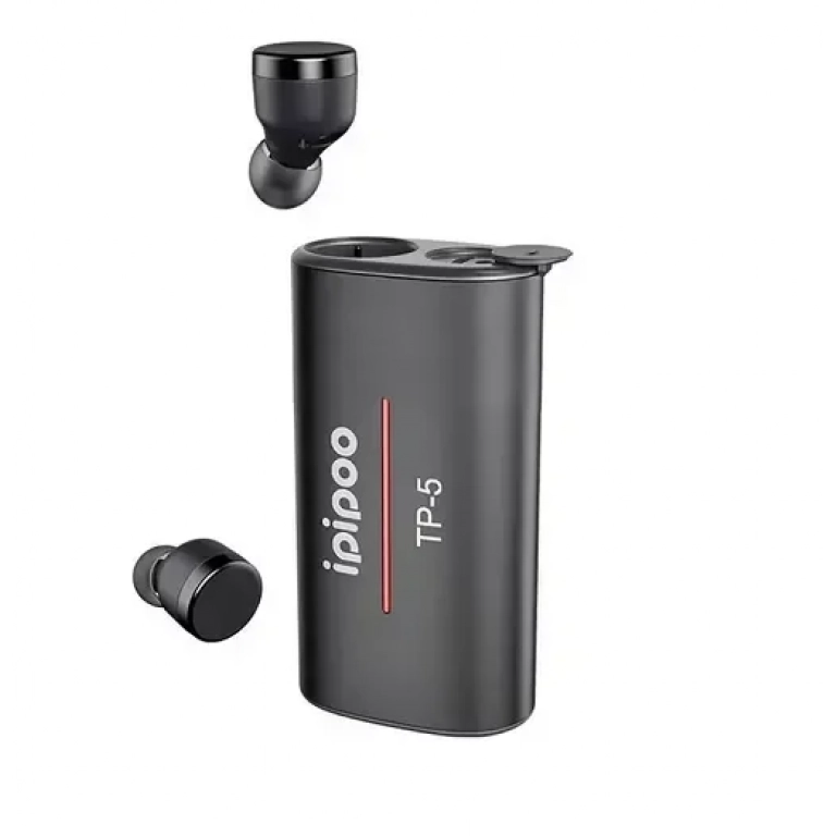 Ασύρματα Ακουστικά Handsfree Bluetooth Ipipoo TP-5 In-Ear, σε μαύρο χρώμα