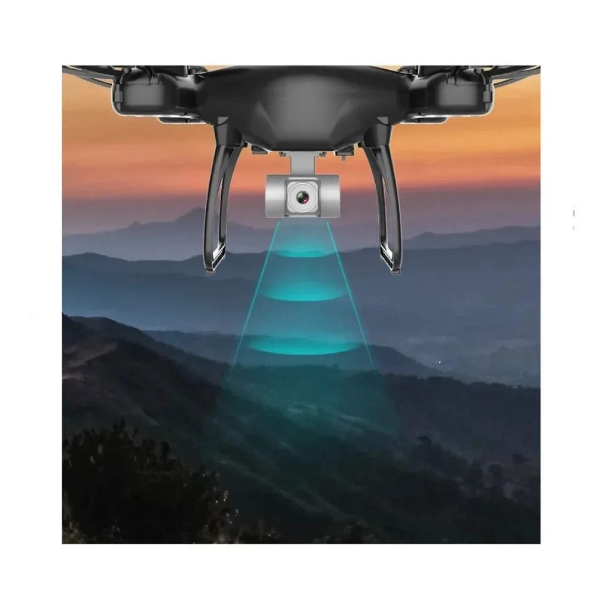 Πτυσσόμενο Τετρακόπτερο Drone με Dual HD Camera, 6-Axis Gyro R/C, Zheng Fei Toys F82, σε μαύρο χρώμα