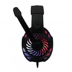 Ενσύρματα Stereo Ακουστικά Gaming KOMC KM666 με Μικρόφωνο, σε μαύρο χρώμα