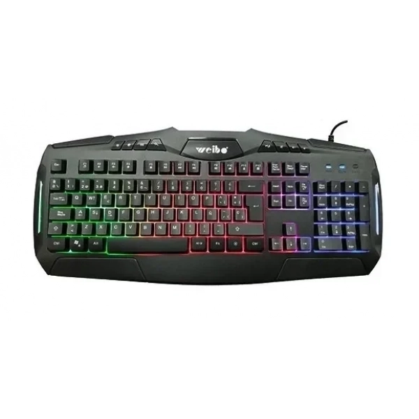 Ενσύρματο Πληκτρολόγιο Gaming με Οπίσθιο LED Φωτισμό Weibo WB-540