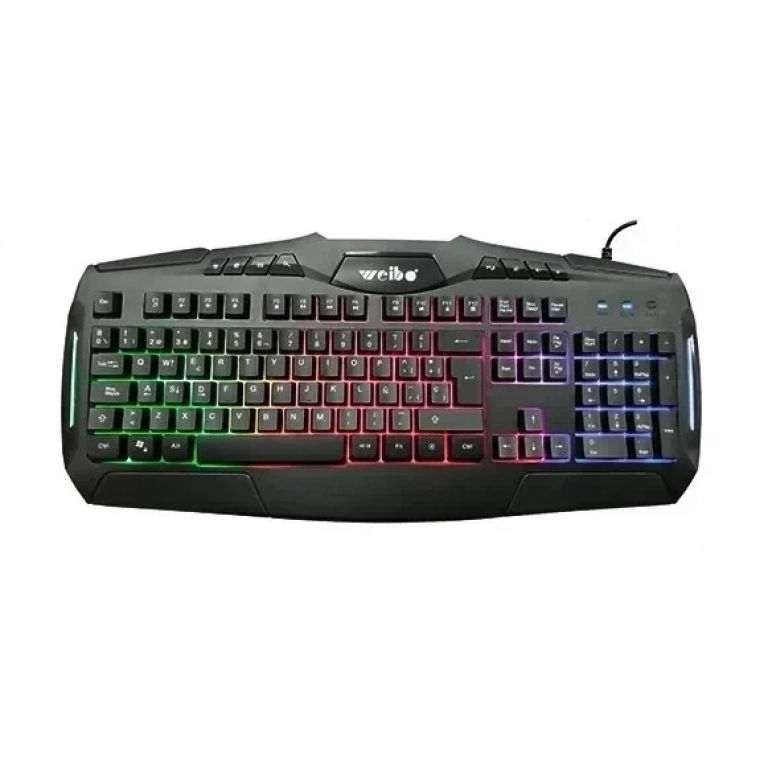 Ενσύρματο Πληκτρολόγιο Gaming με Οπίσθιο LED Φωτισμό Weibo WB-540