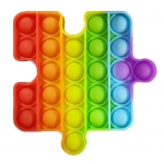 Push Pop It Bubble Fidget Toy Stress Reliever Rainbow Colours Puzzle Tetris