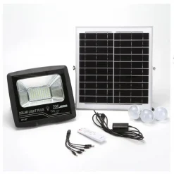 Ηλιακός Προβολέας GDPLUS GD-8770 LED 70 Watt Φωτοβολταϊκό πάνελ και Τηλεχειριστήριο - Photo1