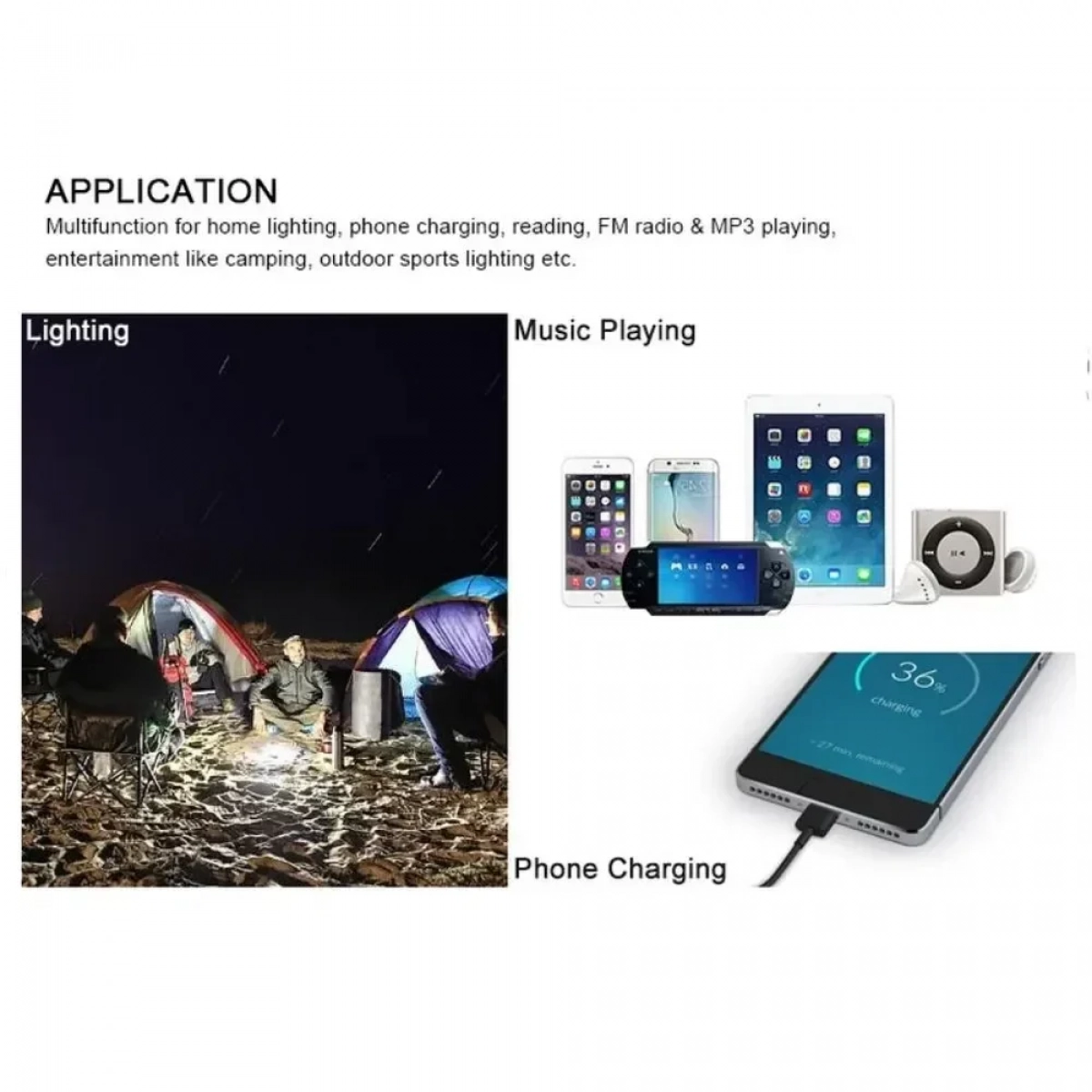 Ηλιακός Προβολέας GDPLUS GD-8770 LED 70 Watt Φωτοβολταϊκό πάνελ και Τηλεχειριστήριο - Photo4