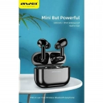 Ασύρματα In Ear Ακουστικά Bluetooth με Βάση Φόρτισης Awei T29, σε μαύρο χρώμα