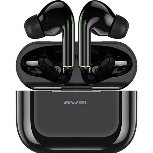 Ασύρματα In Ear Ακουστικά Bluetooth με Βάση Φόρτισης Awei T29, σε μαύρο χρώμα