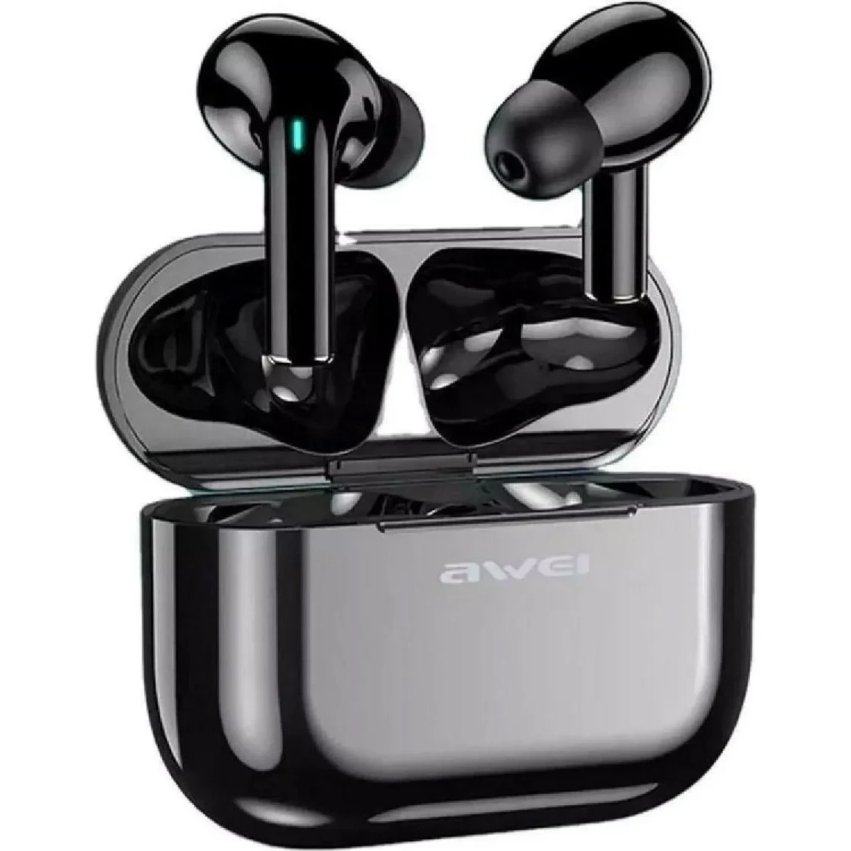 Ασύρματα In Ear Ακουστικά Bluetooth με Βάση Φόρτισης Awei T29, σε μαύρο χρώμα