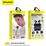 Ασύρματα In Ear Ακουστικά Bluetooth με Βάση Φόρτισης Awei T29, σε μαύρο χρώμα