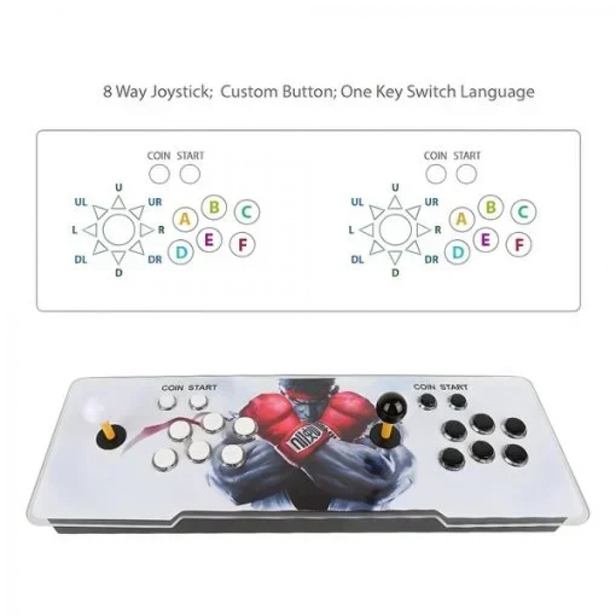 Κονσόλα Retro Stick Double Arcade Game HD 2000+ Παιχνίδια