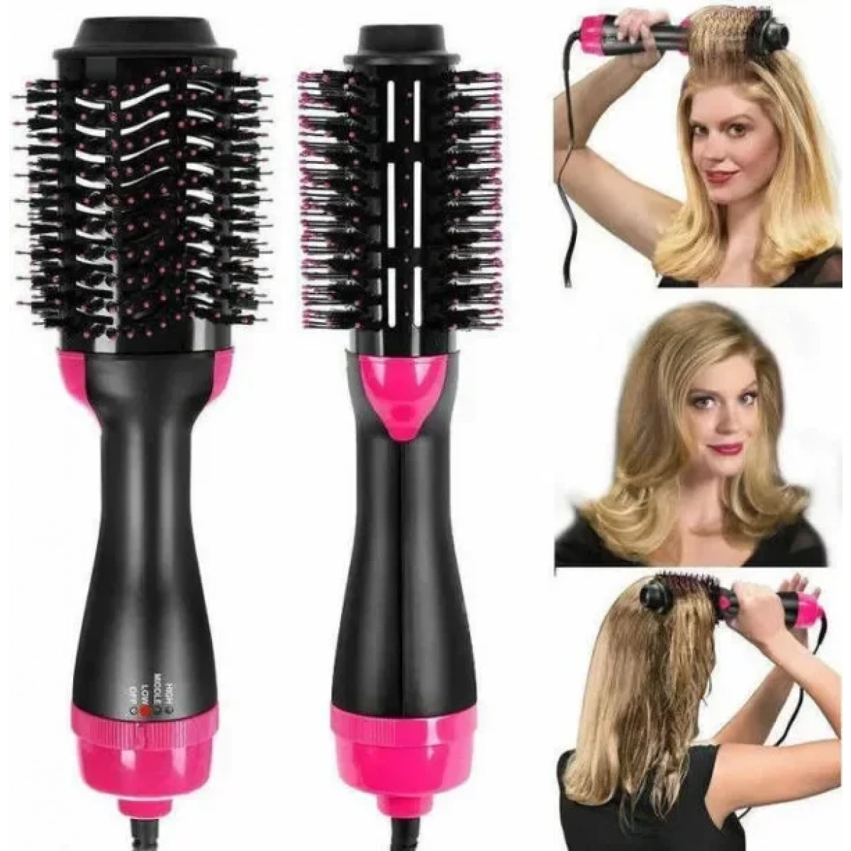 3in1 Πολυλειτουργικό Roller Rotate Styler Comb Hair Hair Volumizer Ισιωτικό Μαλλιών -oem