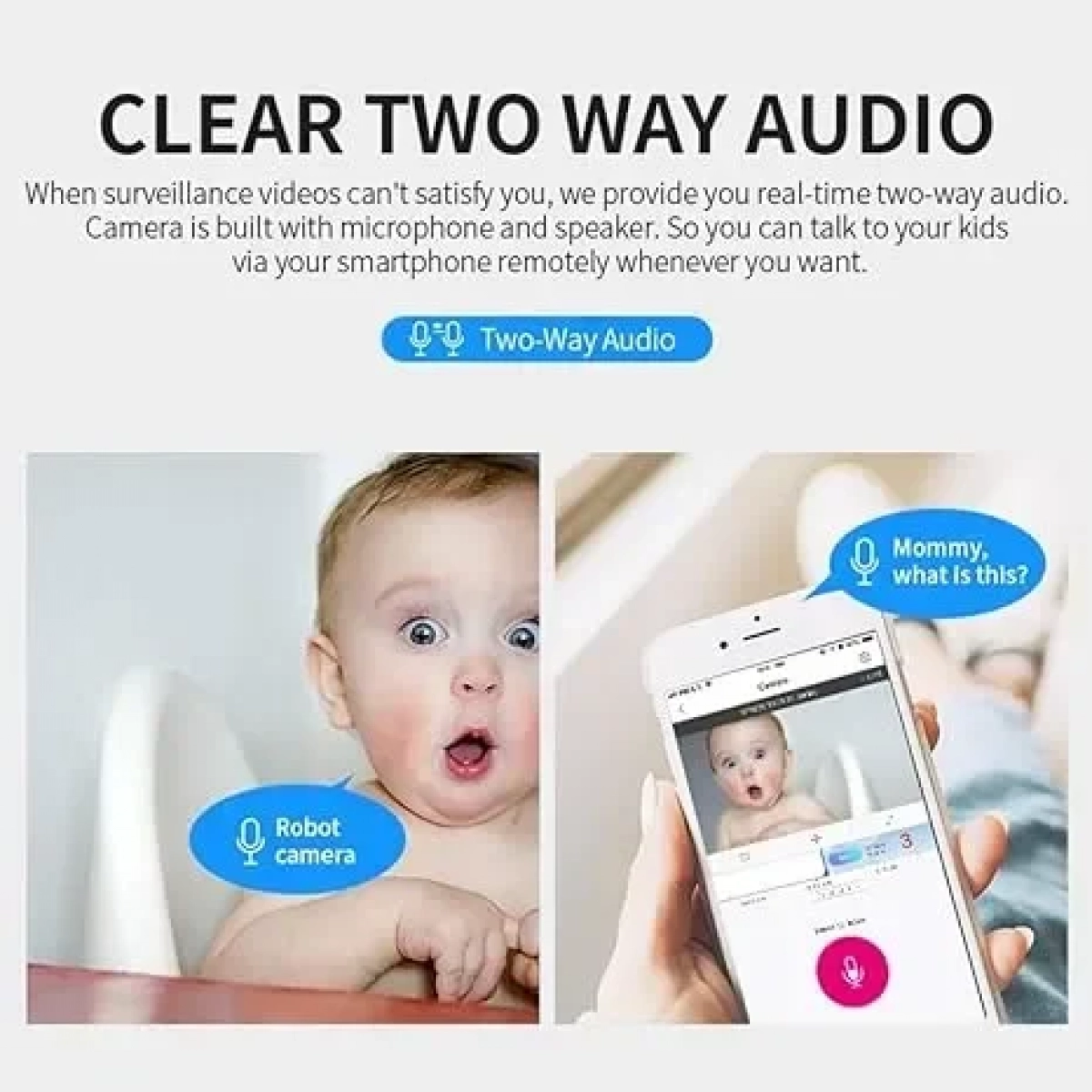 Κάμερα Ρομπότ Wifi 5.0MP Q-S39 Λευκή