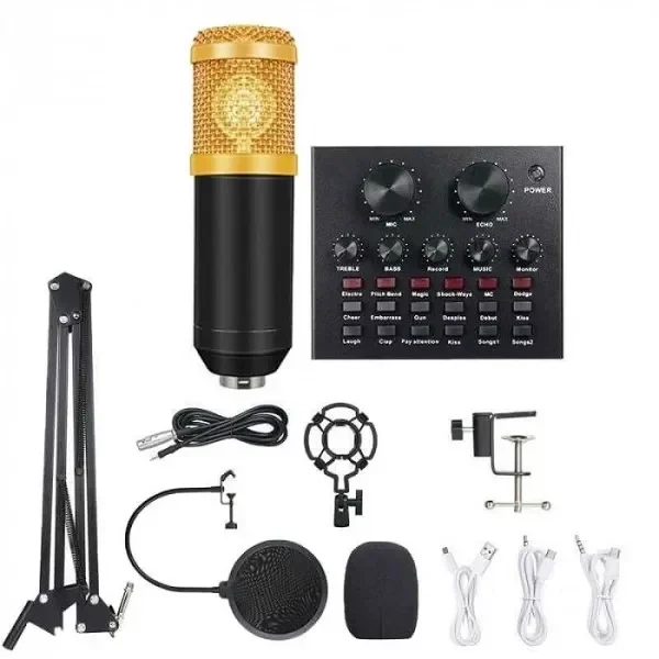 Σετ Μικρόφωνο Και Κάρτα Ήχου Andowl MIC8