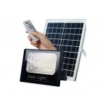 Ηλιακός Solar Προβολέας 15W με Φωτοβολταϊκό Πάνελ, Τηλεκοντρόλ και Χρονοδιακόπτη