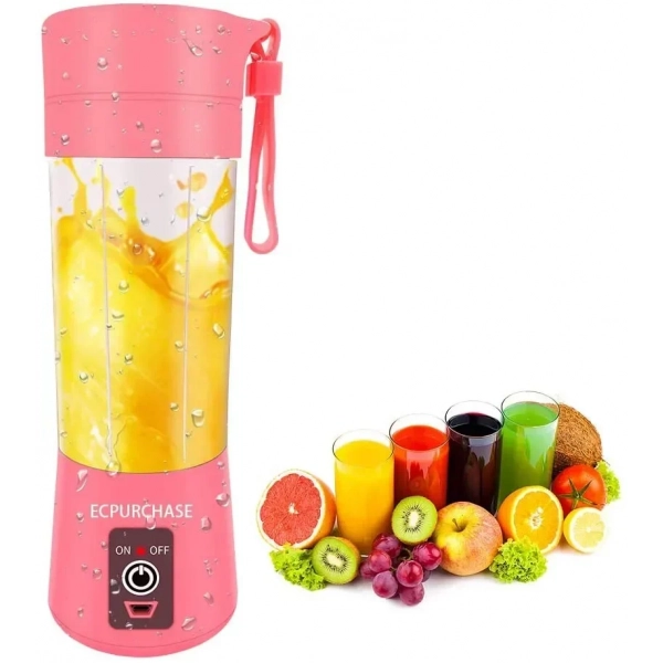 Portable Blender USB Rechargeable, Small Blender Single Serve, Personal Size Blender Travel Blender Juicer Cup 380ml