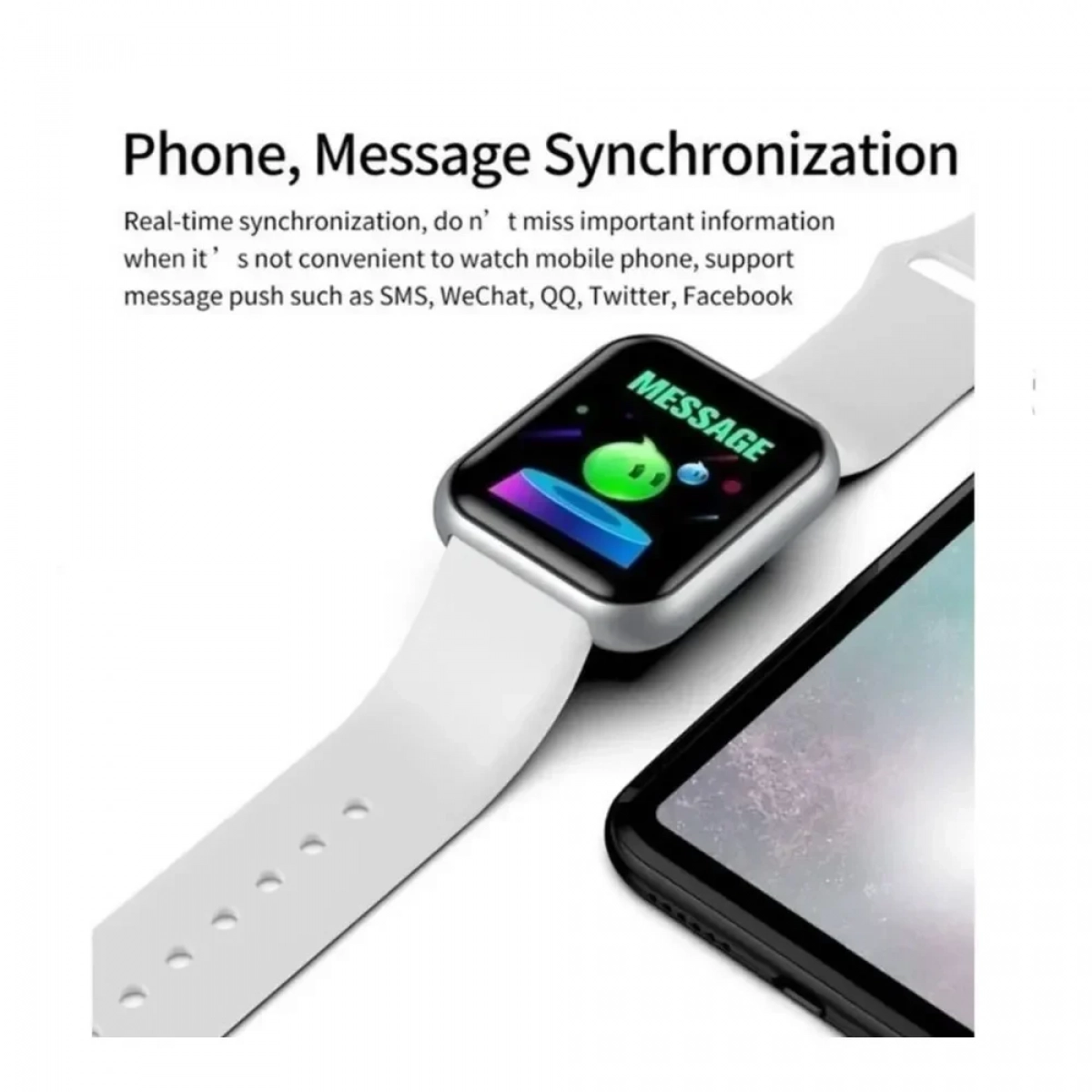 Y68 Smart Watch – Fitness Tracker, Λευκό