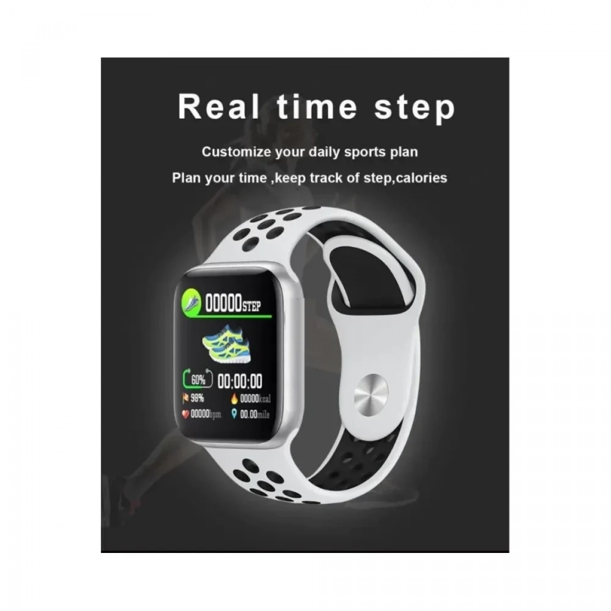 SMARTWATCH TB1 IP67 (αδιάβροχο - silver) - Image 3