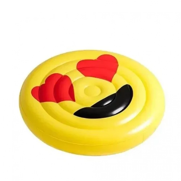 Φουσκωτό Στρώμα Emoji 150cm με καρδούλες