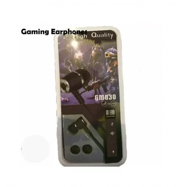 Ενσύρματα Ακουστικά IN EAR GM030, σε μαύρο χρώμα