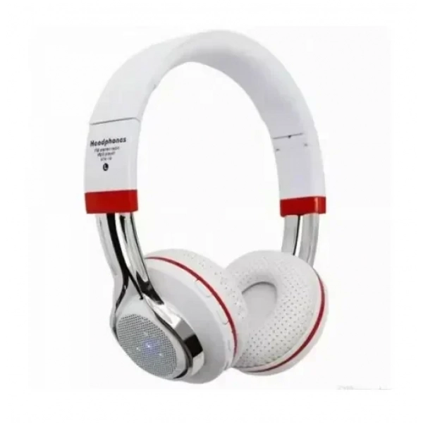 Ασύρματα ακουστικά bluetooth - Headphones - STN-18, σε λευκό χρώμα