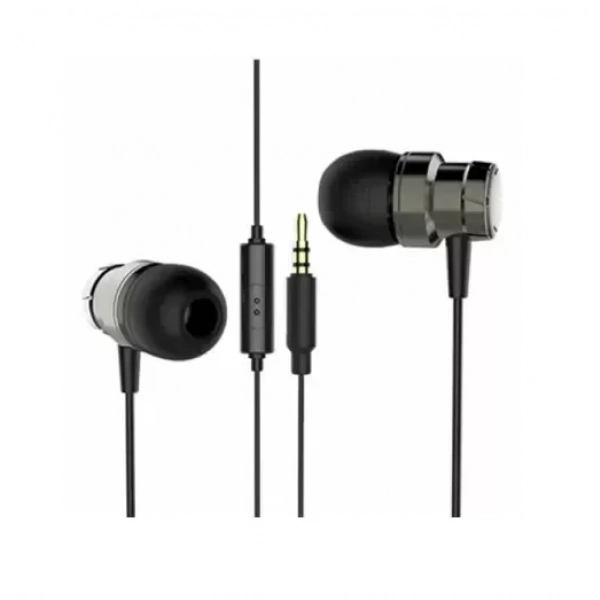 Moxom MX-EP08 In-ear Handsfree με Βύσμα 3.5mm Γκρι