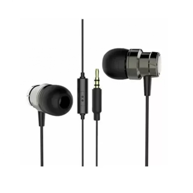 Moxom MX-EP08 In-ear Handsfree με Βύσμα 3.5mm Γκρι