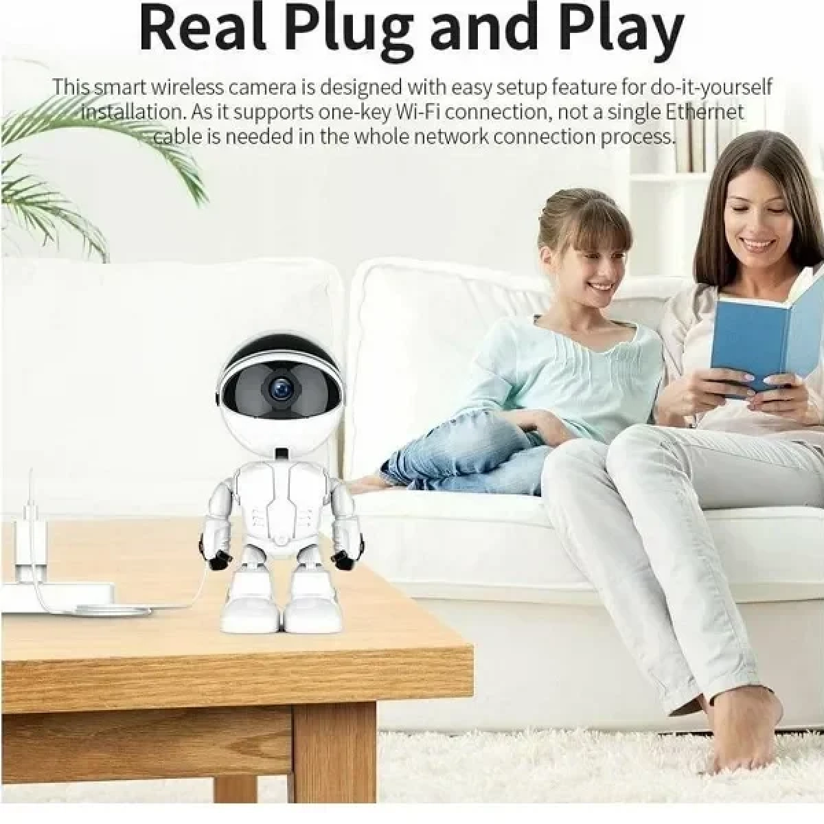 Κάμερα Ρομπότ Wifi 5.0MP Q-S39 Λευκή