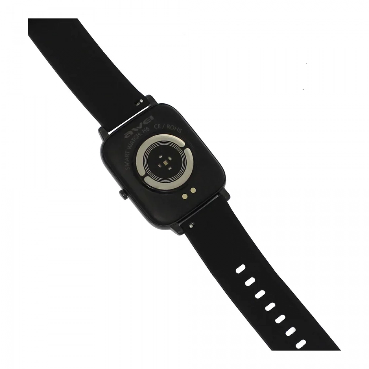 AWEI H6 - Heart Rate Smart Watch Sport Modes IPX67 Waterproof-Μαυρο