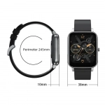 AWEI H6 - Heart Rate Smart Watch Sport Modes IPX67 Waterproof-Μαυρο