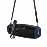 Ηχείο Speaker Soundbar Outdoor Strap Wireless Stereo Bass FM Radio Speaker with External Microphone Andowl Q-YX600, μπλε