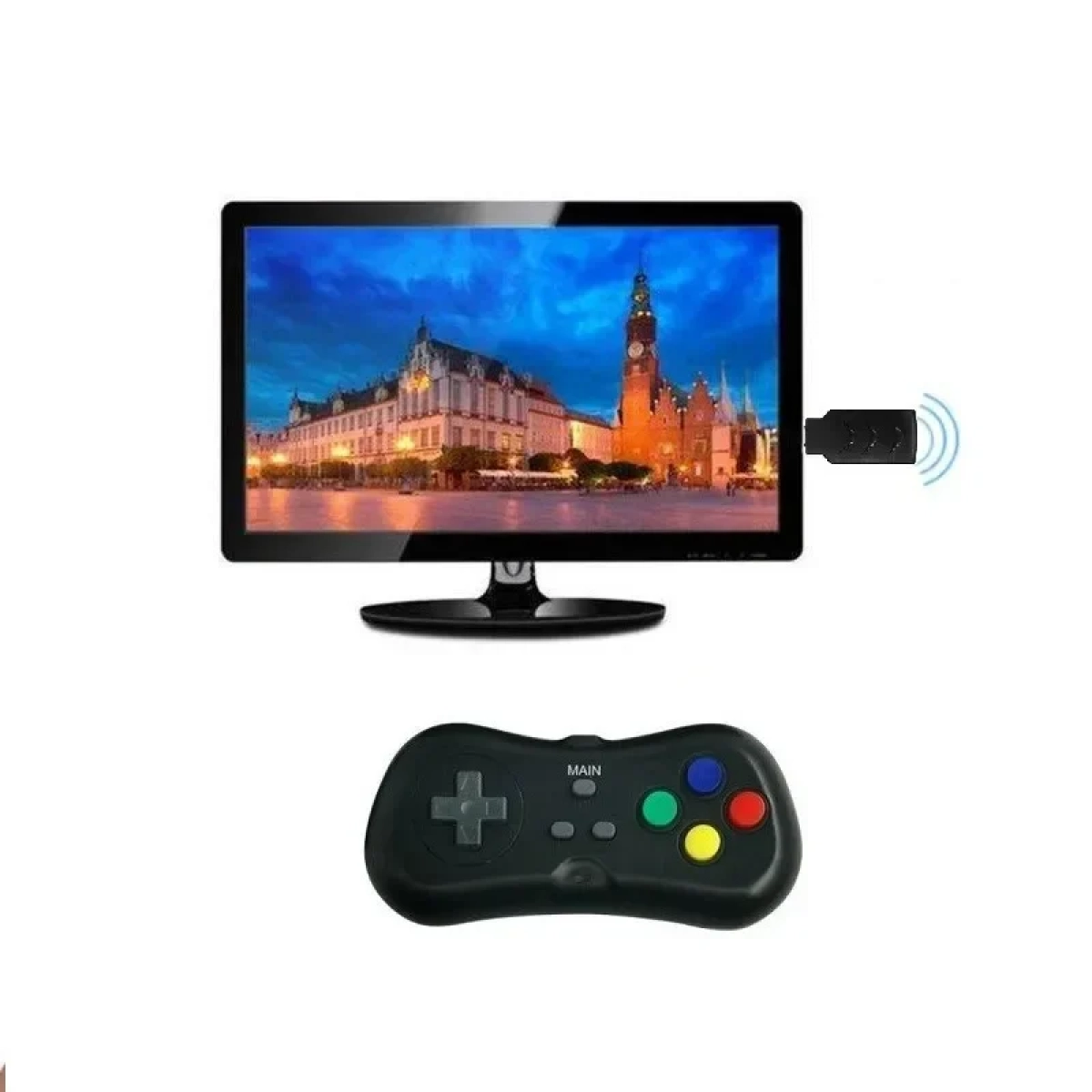 HD Ασύρματη Κονσόλα Dongle Plug N Play Ρετρό Παιχνιδομηχανή με 200 παιχνίδια, Χειριστήρια USB - HDMI USB - 2.4G Wireless Game Machine