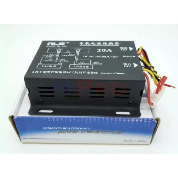 Μετατροπέας Ρεύματος Αυτοκινήτου 24V DC σε 12V DC - 20A